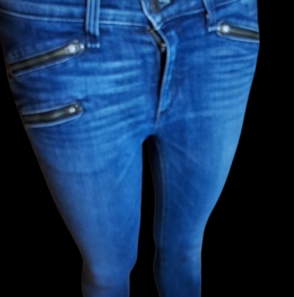 Rag & Bone Kensington moto skinny jeans 27 - Picture 2 of 12